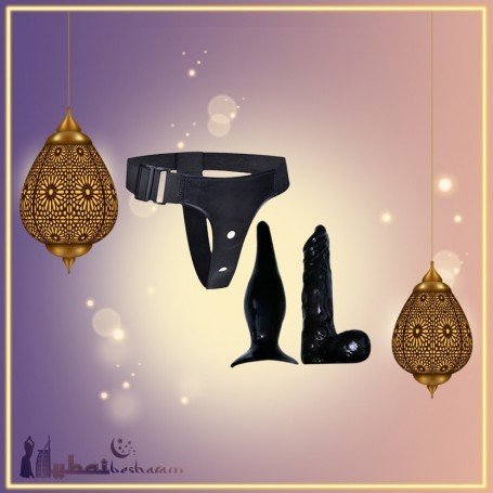 Strap-On Dildo with Anal Butt Plug