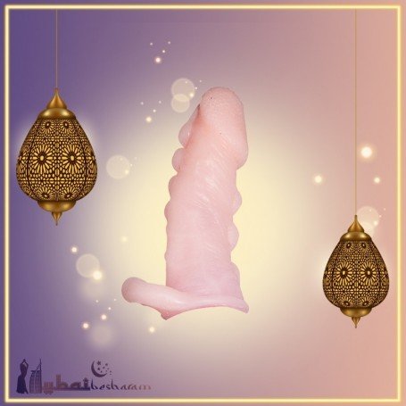 Solid Dotted Head Penis Extension Sleeve Skin Color