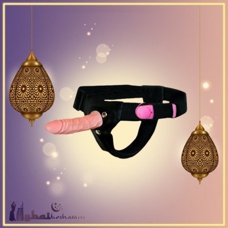 Leluv 6.5 Male Hollow Vibrating Strap On