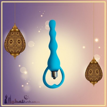 Blue Silicone Anal Vibrator