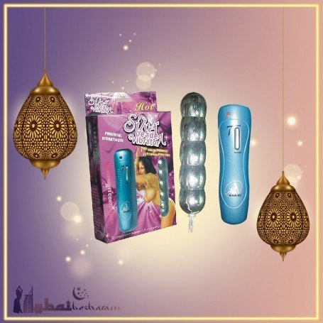 Silver Beaded Anal Vibrator-Big