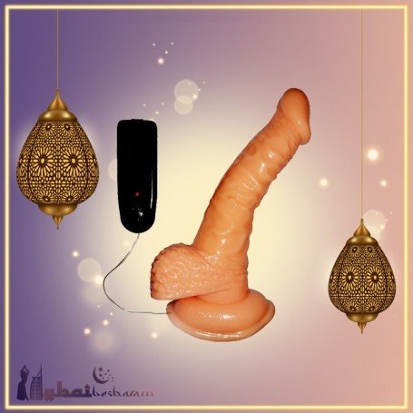 Whoppers Curved Vibrating Suction Cup Realistic Vibrator