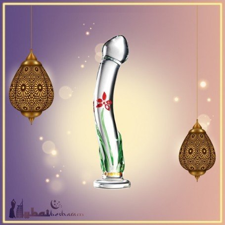 Flower Crystal Glass Dildo Sex Toy