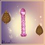 Dotted Purple Glass Dildo